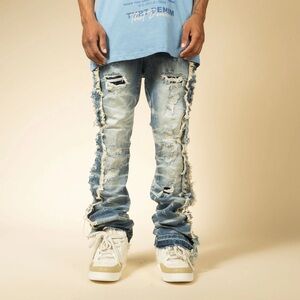THRT | Men’s Denim Jeans Lucas Straight Distressed